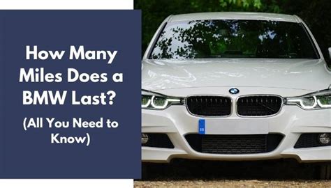 At what mileage does a BMW break down?