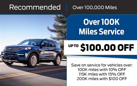 What is included in 100000 mile service?