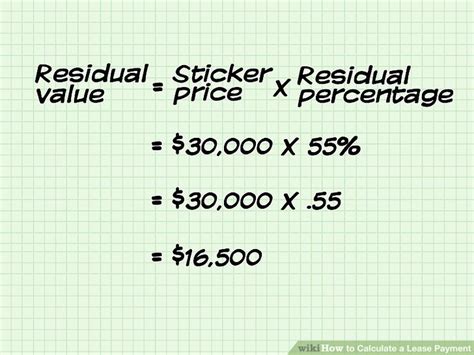 How do you calculate lease amount?