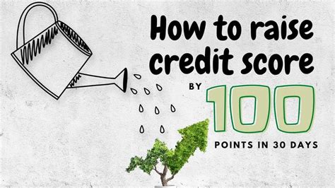 How to raise credit score 100 points in 30 days?