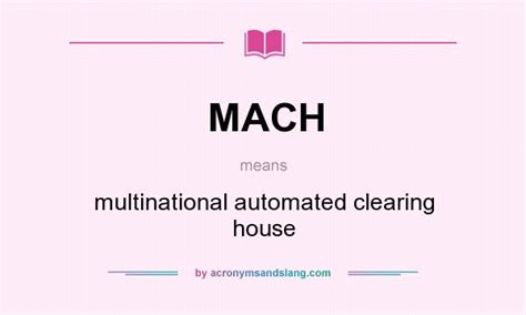 What Does Mach Stand For?