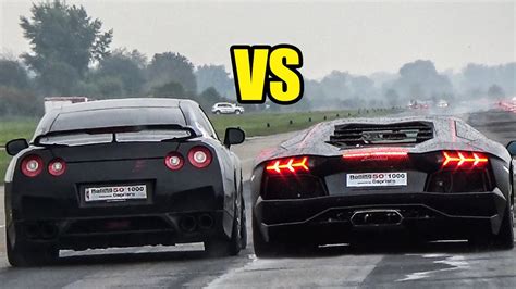 What is faster GTR or Lambo?