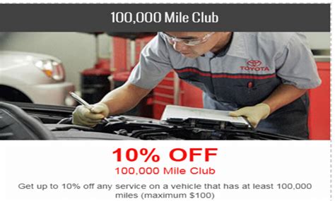 What Is Included In A Toyota 100000 Mile Service?