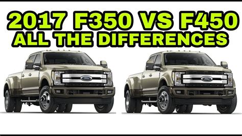 What Is The Difference Between The F250 F-350 And F-450?