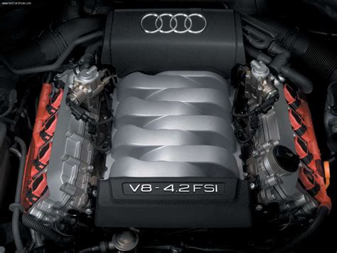 Which Audi model has a V8 engine?