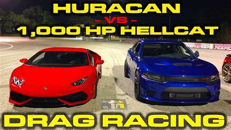 Which car is faster Lamborghini or Hellcat?