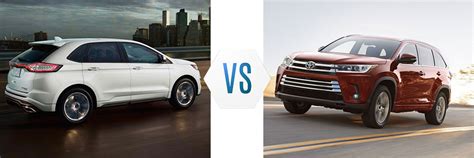 Which Is Bigger Toyota Highlander Or Ford Edge?