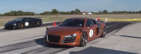 Which is faster Audi R8 or Hellcat?