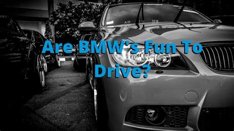 Why do BMWs feel so good to drive?