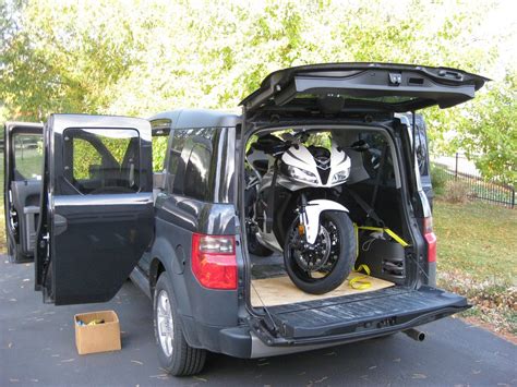 Can You Fit A Motorcycle In The Back Of A Honda Element?