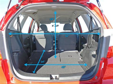 How Many Inches Are On The Inside Of A Honda Fit?