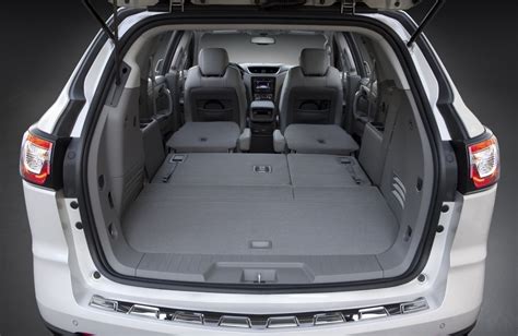 How Much Cargo Space Does A Chevy Traverse Have With The 3rd Row Down?