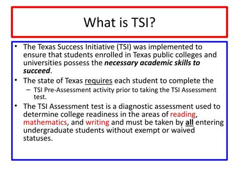 What Does TSI Mean?