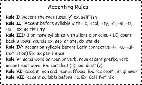 What Is The Accent Rule?