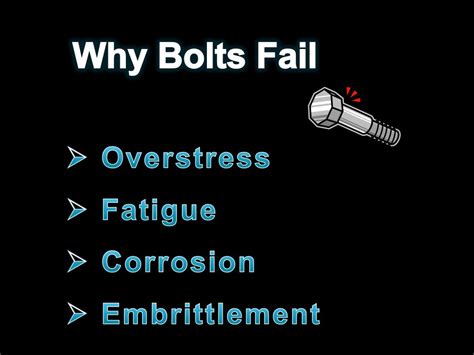 Why Do Bolts Fail?